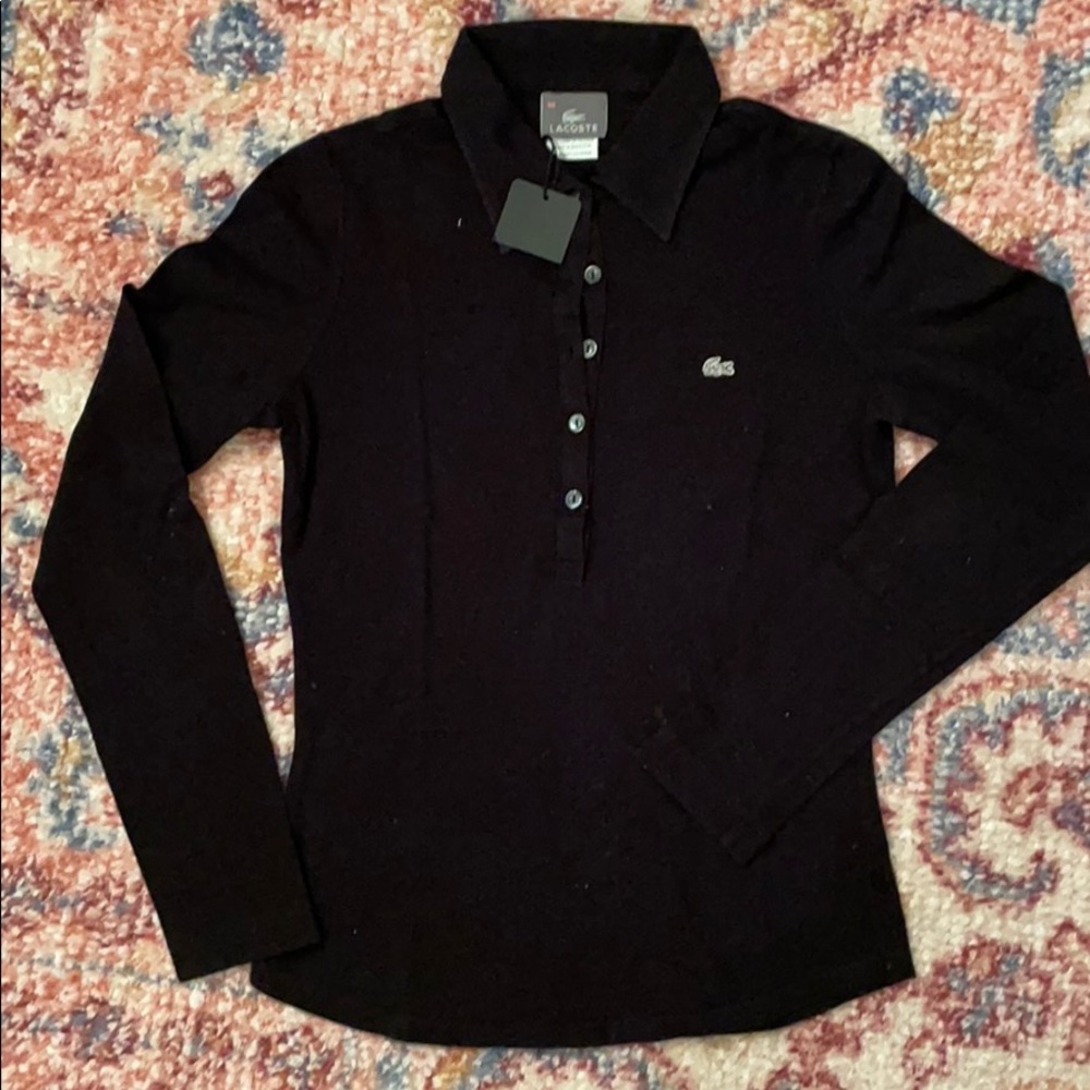 Lacoste 34 Pique Slim Long Sleeve Polo Shirt